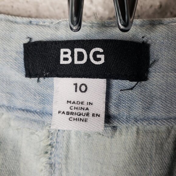 UO BDG Women's Highrise Ombre Light Wash Wide-Leg Jeans Sz 10 (1160) - Picture 6 of 8